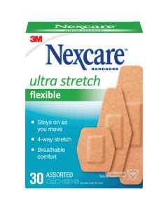 3M Nexcare Ultra Stretch Flex Assorted Bandages, (30 Ct.)