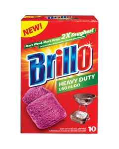 Brillo Heavy Duty Steel Wool Scouring Pad (10 Count)