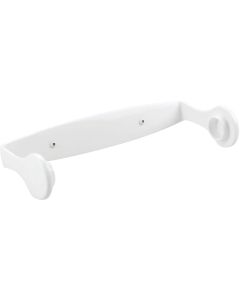 iDesign Clarity Wall Mount White Plastic Paper Towel Holder