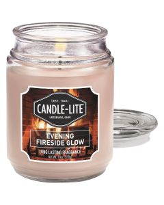 Candle Lite 18 Oz. Everyday Evening Fireside Glow Jar Candle