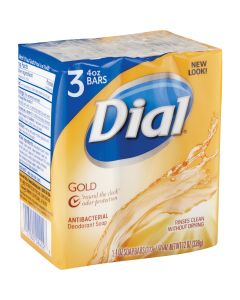 Dial Gold 4 Oz. Bath Bar Soap, (3-Pack)