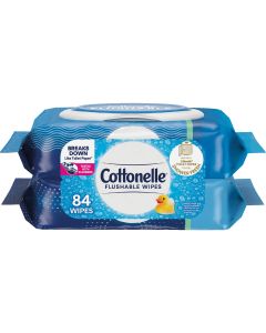 Cottonelle Flushable Wet Wipe (84 Count)