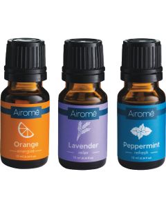 Airome Aromatherapy Essentials Lavender/Orange/Peppermint Essential Oil (3-Pack)