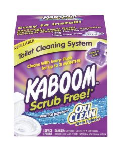 KABOOM Scrub Free Refillable Automatic Toilet Cleaner System