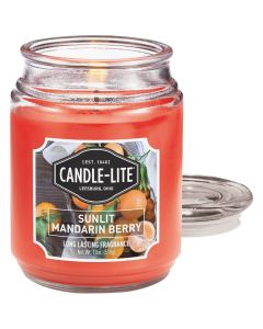 Candle Lite 18 Oz. Everyday Sunlit Mandarin Berry Jar Candle