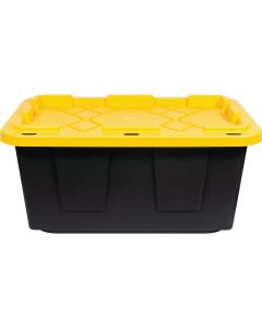 Greenmade 17 Gal. Black/Yellow Pro Box Storage Tote