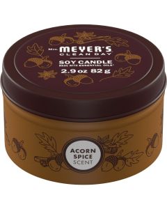 Mrs. Meyer's Clean Day 2.9 Oz. Acorn Spice Fall Tin Candle