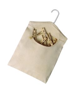 Whitmor 15 In. x 11 In. Cotton Canvas Clothespin Bag