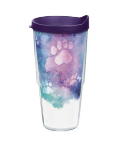 Tervis Paw Prints Wrap 24 Oz. BPA Free Insulated Tumbler with Travel Lid