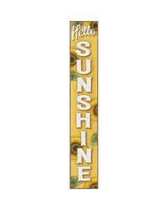 My Word! Welcome Hello Sunshine 8 In. x 46.5 In. Porch Board