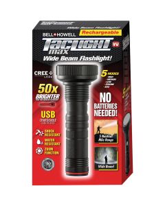Bell+Howell TacLight Max Wide Beam Rechargeable Flashlight