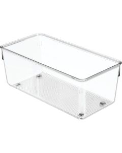 iDesign Linus 4 In. W. x 8 In. L. x 3 In. D. Clear Drawer Organizer Tray