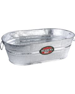 Behrens 15 Qt. Oval Round Hot-Dipped Utility Tub