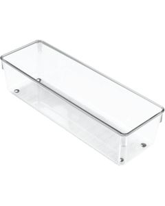 iDesign Linus 4 In. W. x 12 In. L. x 3 In. D. Clear Drawer Organizer Tray