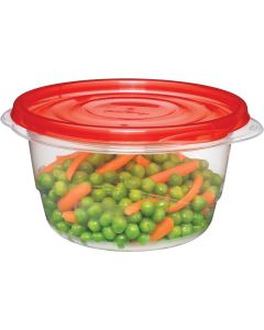 Rubbermaid TakeAlongs 3.5 C. Clear Round Food Storage Container with Lids (4-Pack)