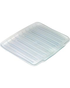 Rubbermaid 14.38 In. x 15.38 In. Clear Sloped Drainer Tray