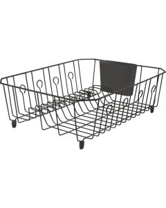 Rubbermaid 13.81 In. x 17.62 In. Black Wire Sink Dish Drainer