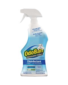 OdoBan 32 Oz. Fresh Linen Multi-Purpose Fabric & Air Freshener Disinfectant Spray