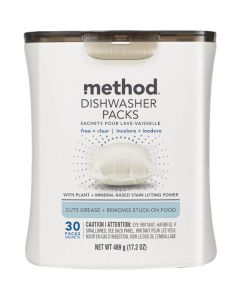 Method PowerDish Free + Clear Dishwasher Detergent (30-Count)