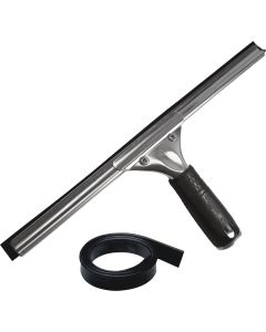 Unger Professional 12 In. Rubber Grip Squeegee with Bonus Rubber