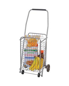 Helping Hand Pop 'N Shop 4-Wheel Silver Utility Cart