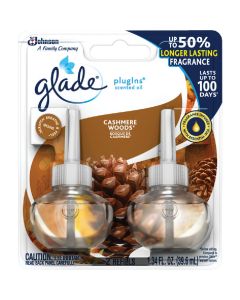 Glade PlugIns Cashmere Woods Scented Oil Refill (2-Count)