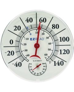 EZRead 8 In. Dial Thermometer with Hygrometer