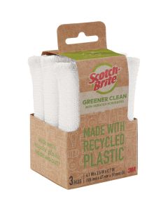 3M Scotch-Brite Greener Clean Plastic Scrubber (3-Count)