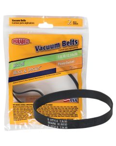 Durabelt Bissell Style Type 7, 9, 10, 12, & 14 CleanView, Momentum, and Pet Hair Eraser Model Vacuum Cleaner Belt (2-Pack)