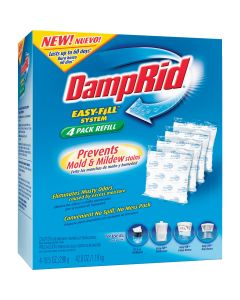 DampRid Easy-Fill 10.5 Oz. Fragrance Free Moisture Absorber Refill (4-Count)