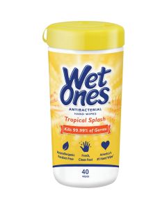 Wet Ones Tropical Splash Antibacterial Wipes (40-Count)