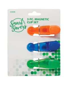 Smart Savers 3-1/4 In. x 8 In. Plastic Giant Bag Clip (3-Pack)