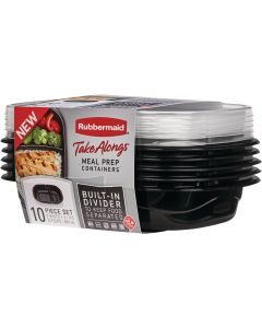 Rubbermaid TakeAlongs 3.7 Cup Meal Prep Containers with Lids (5-Pack)
