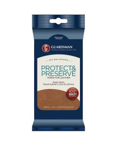 Guardsman Protect & Preserve Leather Care Wipes (20-Pack)