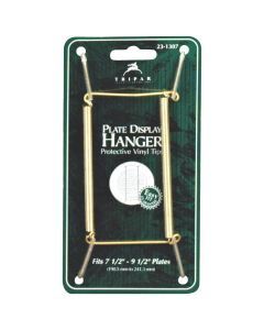 Tripar 7-1/2 In. to 9-1/2 In. Brass Wire Plate Hanger