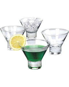 Crystalia Augusta Martini Glass (4-Count)