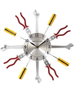 Westclox 14 In. Hand Tools Frame Wall Clock