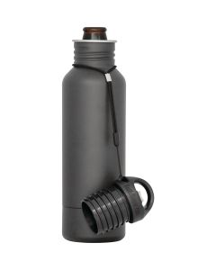 BottleKeeper 12 Oz. Charcoal Stainless Steel Insulated Drink Holder