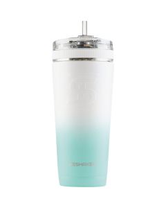 Ice Shaker 26 Oz. Mint/White Ombre Flex Bottle