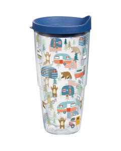 Tervis Trailer Bears Wrap 24 Oz. BPA Free Insulated Tumbler with Travel Lid