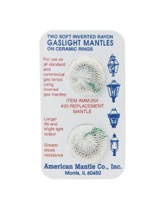 American Mantle Soft Inverted Gas Light Mantle (2 Count)
