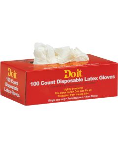 Do it 1 Size Fits All 1-Use Latex Disposable Glove (100-Pack)