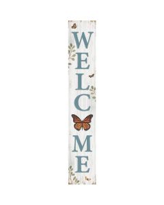 My Word! Welcome Monarch Butterfly 8 In. x 46.5 In. Porch Board