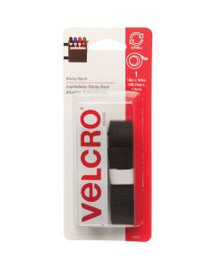 VELCRO Brand 3/4 In. x 18 In. Black Sticky Back Reclosable Hook & Loop Roll