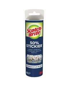 Scotch-Brite 50% Stickier Large Surface Lint Roller Refill (60-Count)