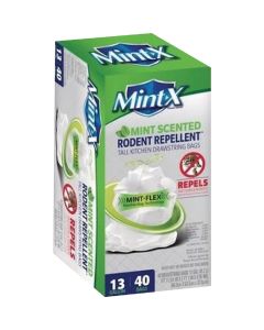 Mint-X 13 Gal. Mint Scented Rodent Repellent Drawstring Trash Bags (40-Count)