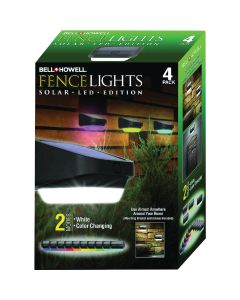 Bell+Howell Solar LED Deck/Fence Light (4-Pack)