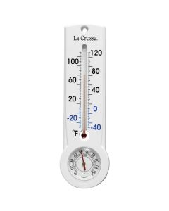 La Crosse Technology Fahrenheit & Celsius Analog -40 to 120 F; -40 to 50 C Hygrometer & Thermometer