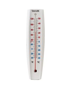 Taylor 3-1/4" W x 14-1/2" H Rustproof Tube Indoor & Outdoor Thermometer