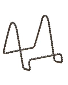 Tripar 3 In. H. Black Twisted Wire Plate Stand
